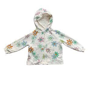 Angel Dear Painted Daisies Zip Up Hoodie